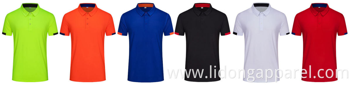 Custom Logo Design Men's Polo Tshirt Golf Tshirts Made in China